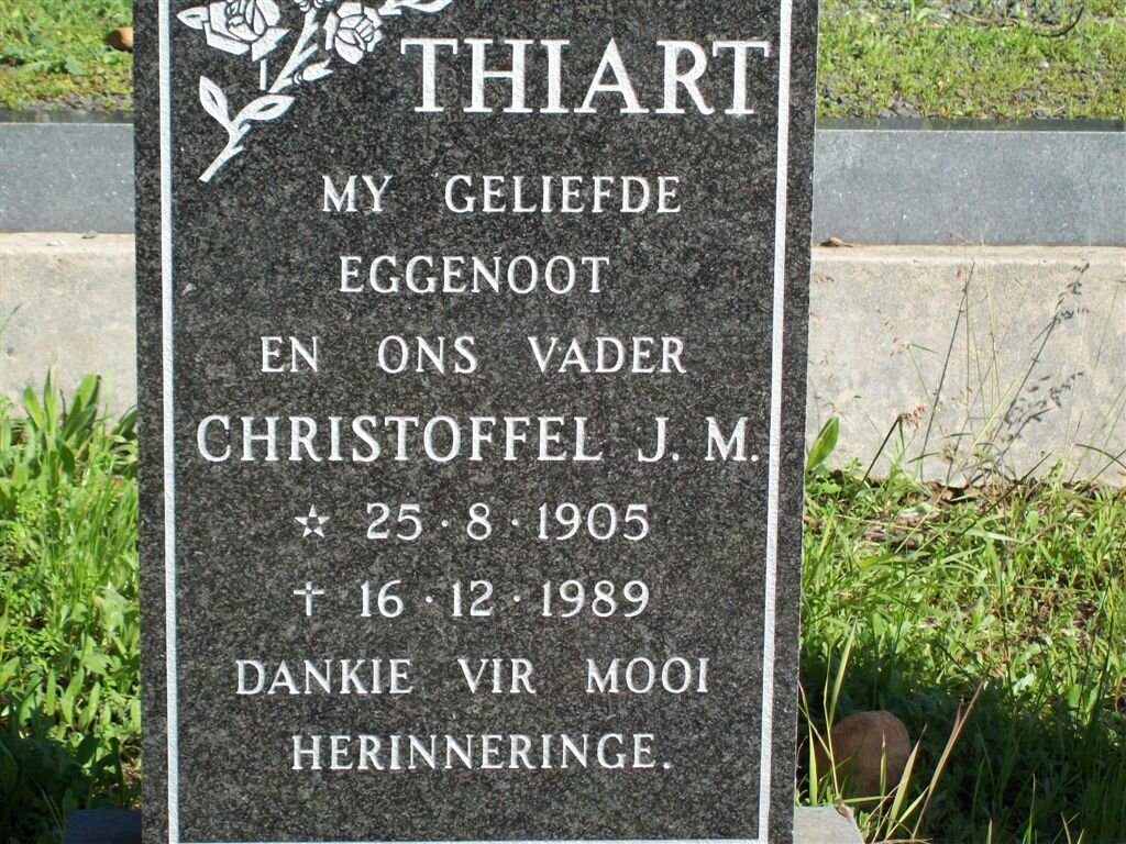 THIART Christoffel J.M. 1905-1989