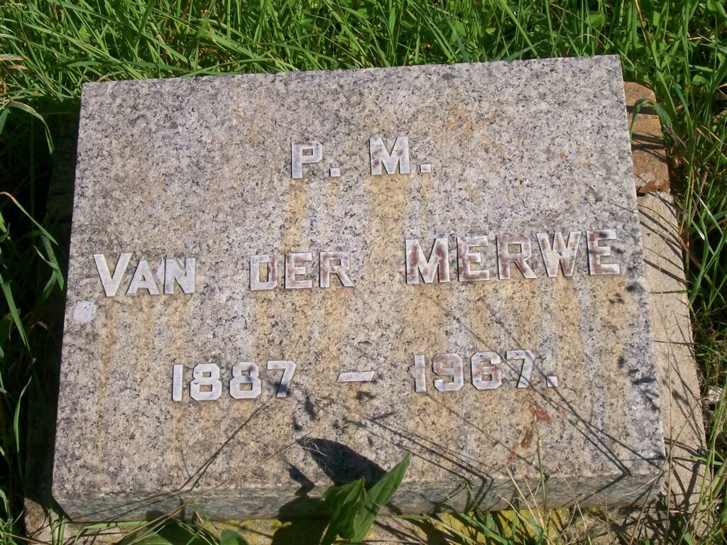 MERWE P.M., van der 1887-1967
