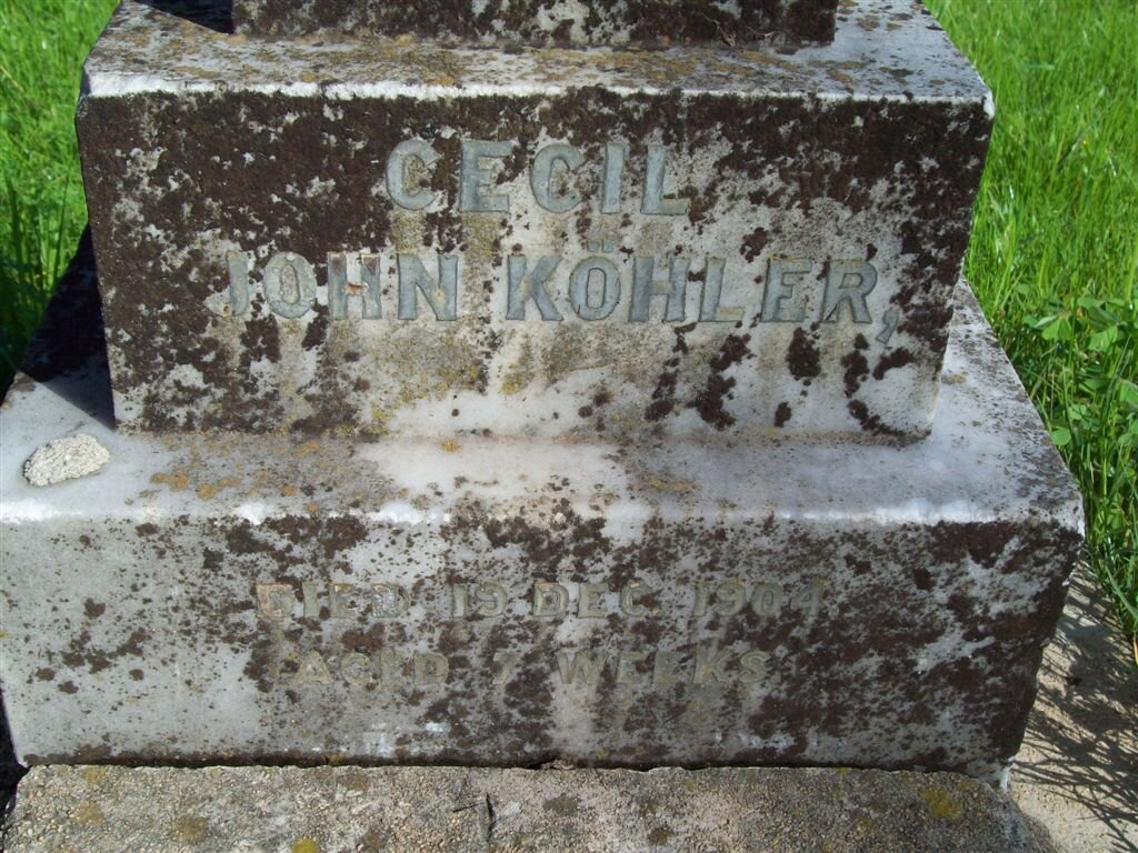 KOHLER Cecil Johan -1904