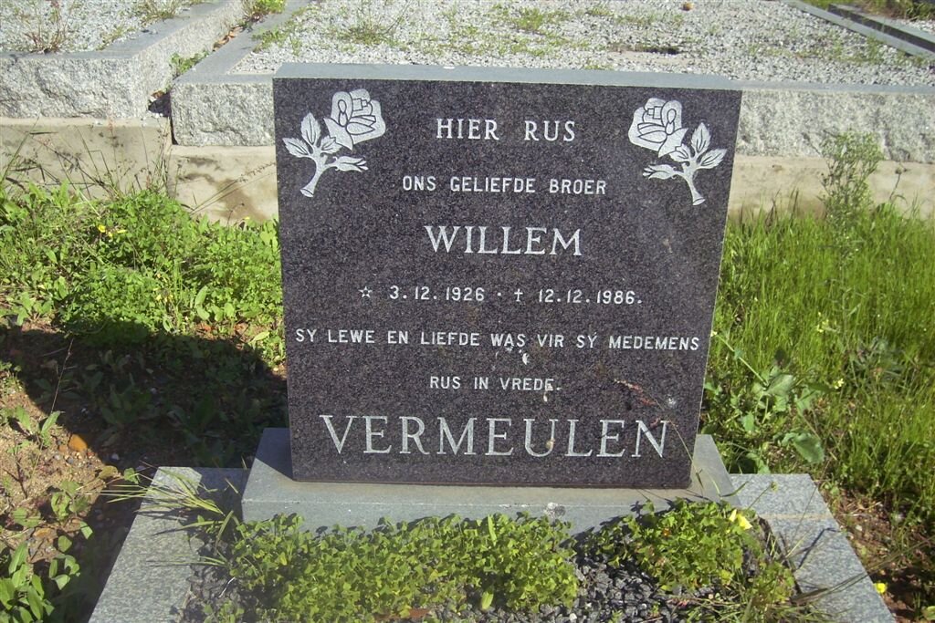 VERMEULEN Willem 1926-1986