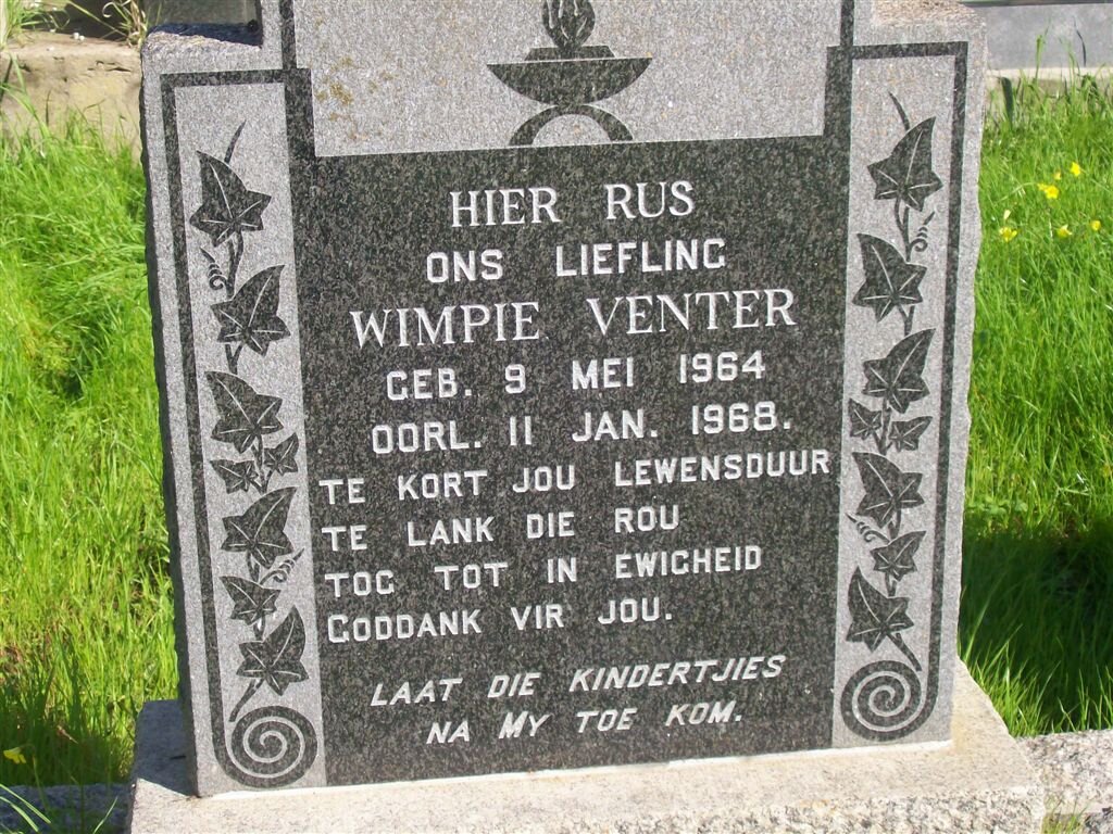 VENTER Wimpie 1964-1968