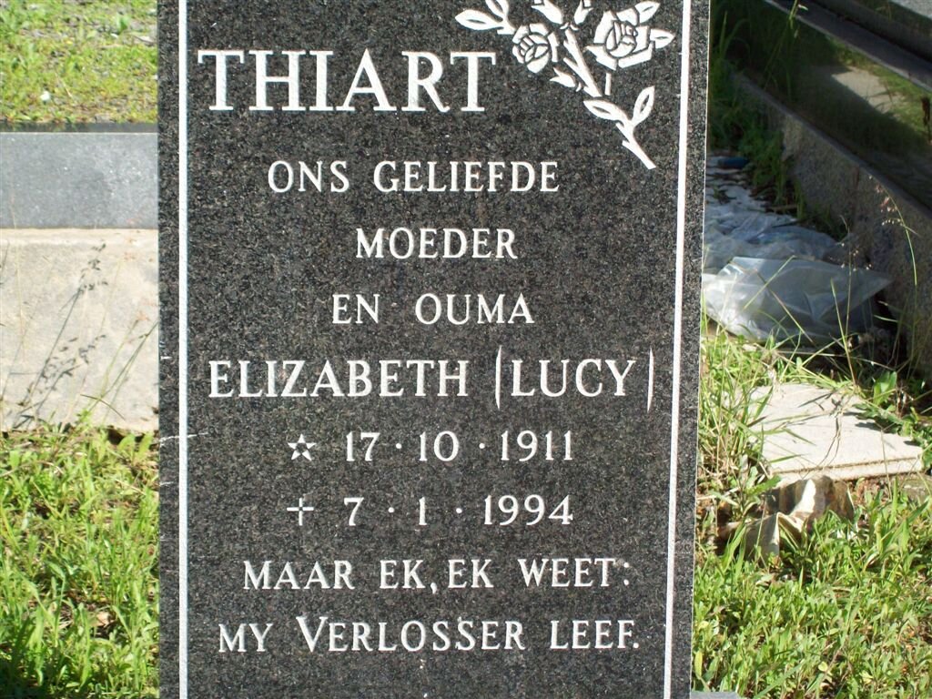 THIART Elizabeth 1911-1994
