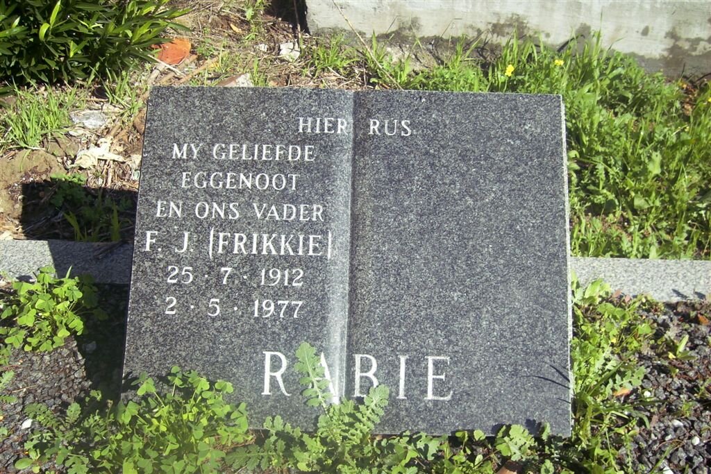 RABIE F.J. 1912-1977