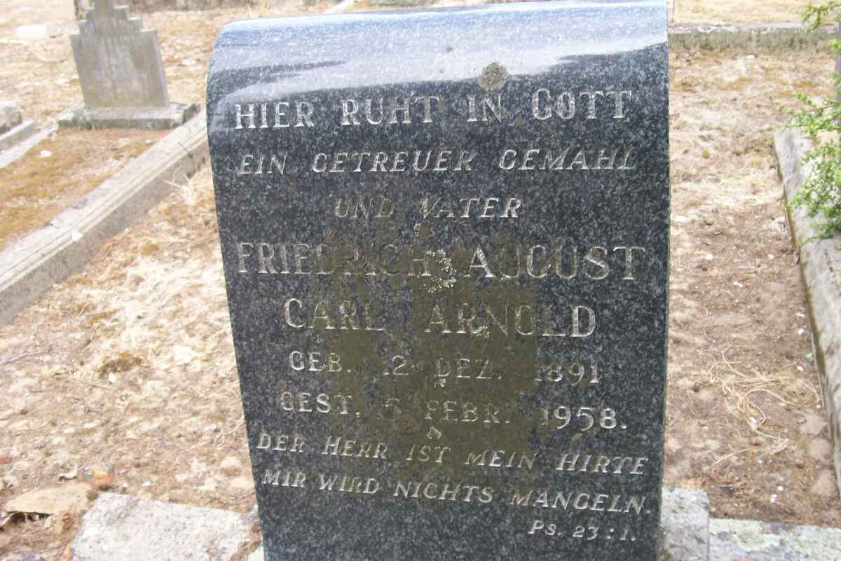 ARNOLD Friedrich August Carl 1891-1958