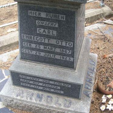 ARNOLD Carl Ehregott Otto 1867-1923