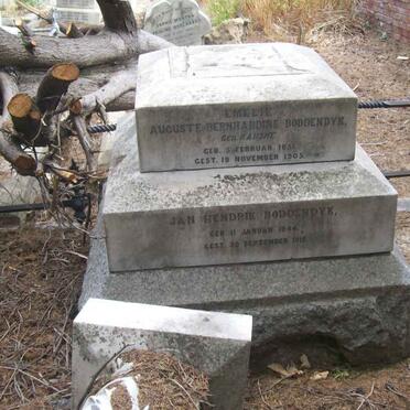 BODDENDYK Jan Hendrik 1844-1910 &amp; Emelie Auguste Bernhardine RAHSKE 1851-1905