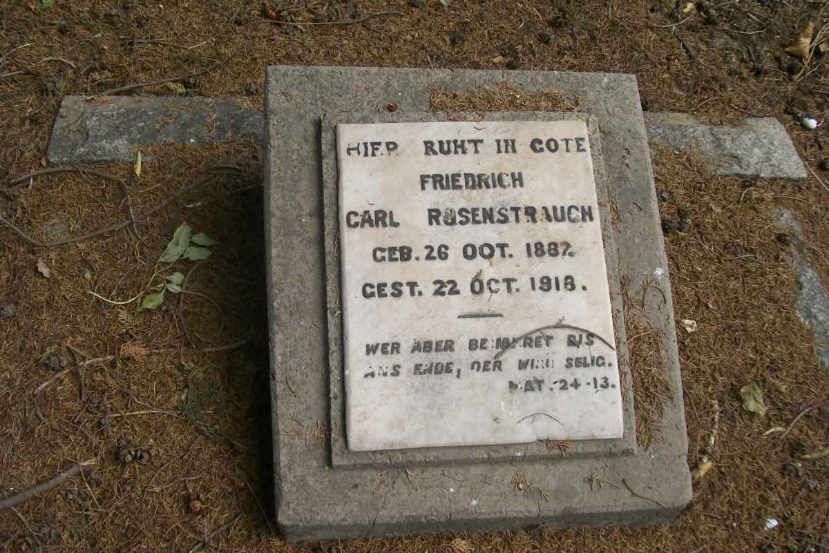 ROSENSTRAUCH Carl 1887-1918