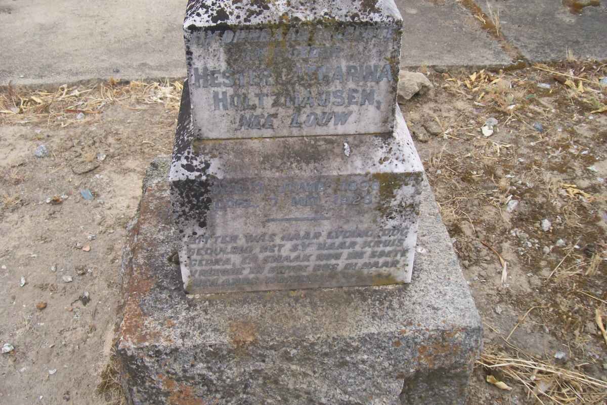 HOLTSHAUSEN Hester Catharina nee LOUW 1865-1929