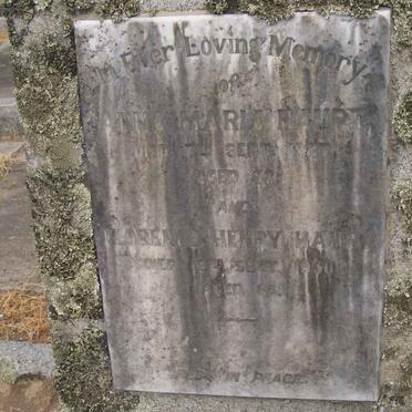 HAUPT Lorens Henry -1930 &amp; Anna Maria -1927