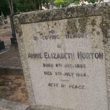 NORTON Annie Elizabeth 1862-1944