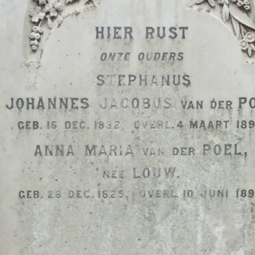 POEL Stephanus Johannes Jacobus, van der 1832-1897 &amp; Anna Maria LOUW 1825-1898