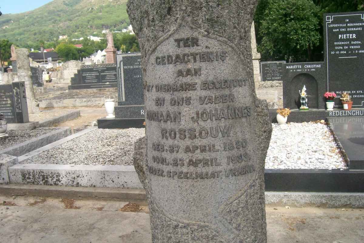 ROSSOUW Adriaan Johannes 1880-1933