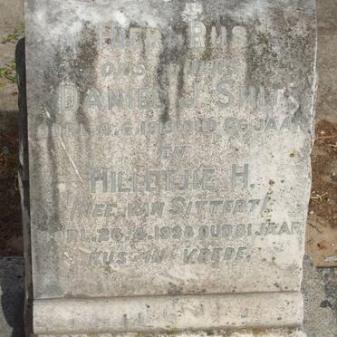 SMIT Daniel J. -1919 &amp; Hilletjie H. VAN SITTERT -1938