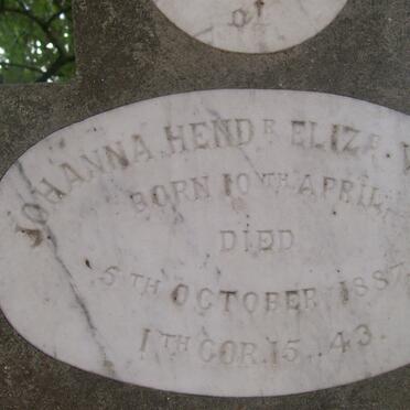 WEIS Johanna H.E. 1887-1887 