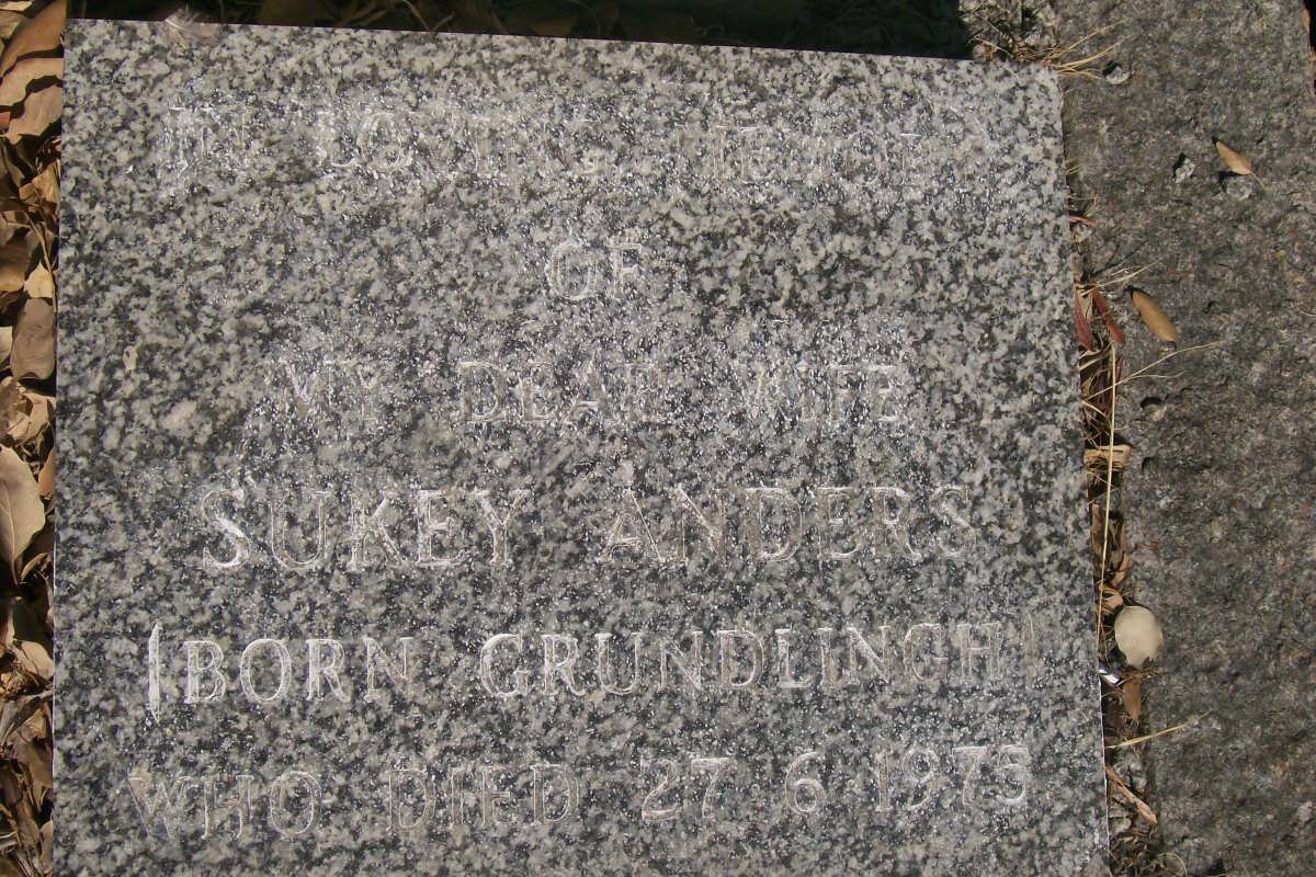 ANDERS Sukey nee GRUNDLINGH -1973