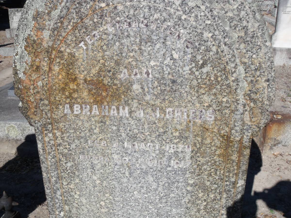 BRIERS Abraham J.J. 1879-1917