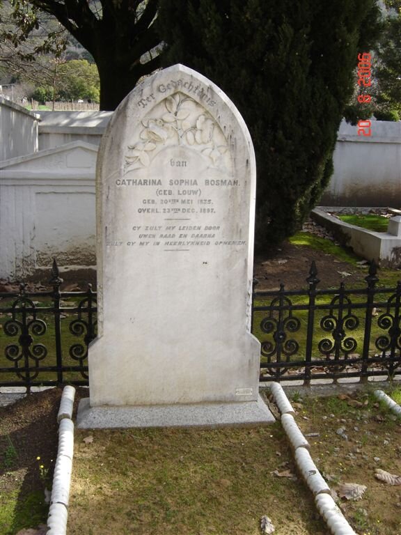 BOSMAN Catharina Sophia nee LOUW 1835-1897