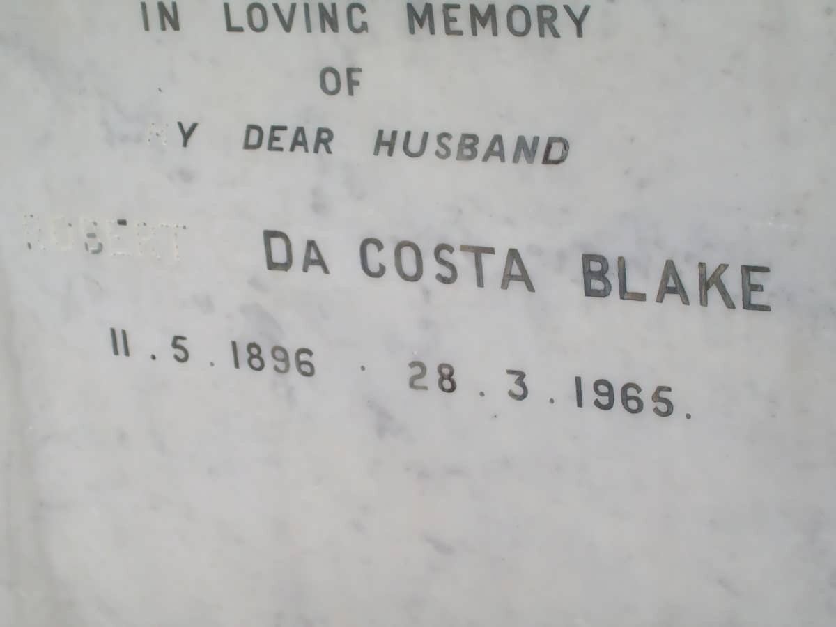 BLAKE Robert da Costa 1896-1965