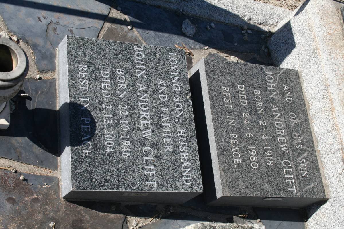 CLIFT John Andrew 1918-1980 :: CLIFT John Andrew 1946-2004