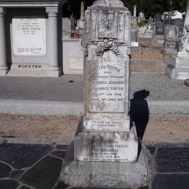 FURTER Frederick Josephus Johannes 1840-1915 &amp; Francina Louisa MALHERBE 1849-1915