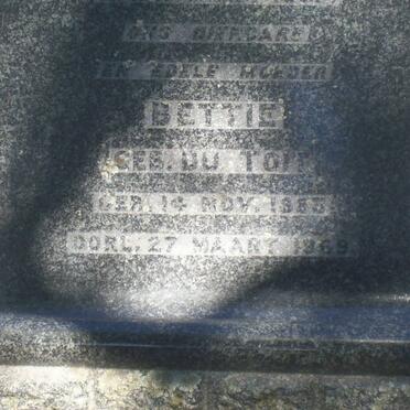 HUGO Francois J. 1876-1937 &amp; Bettie DU TOIT 1883-1969