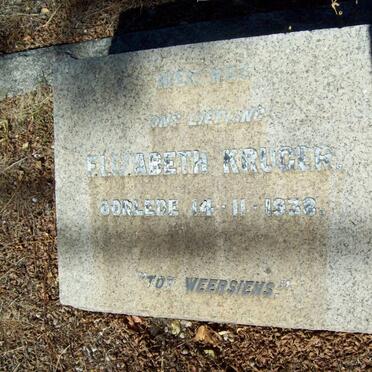 KRUGER Elizabeth -1938