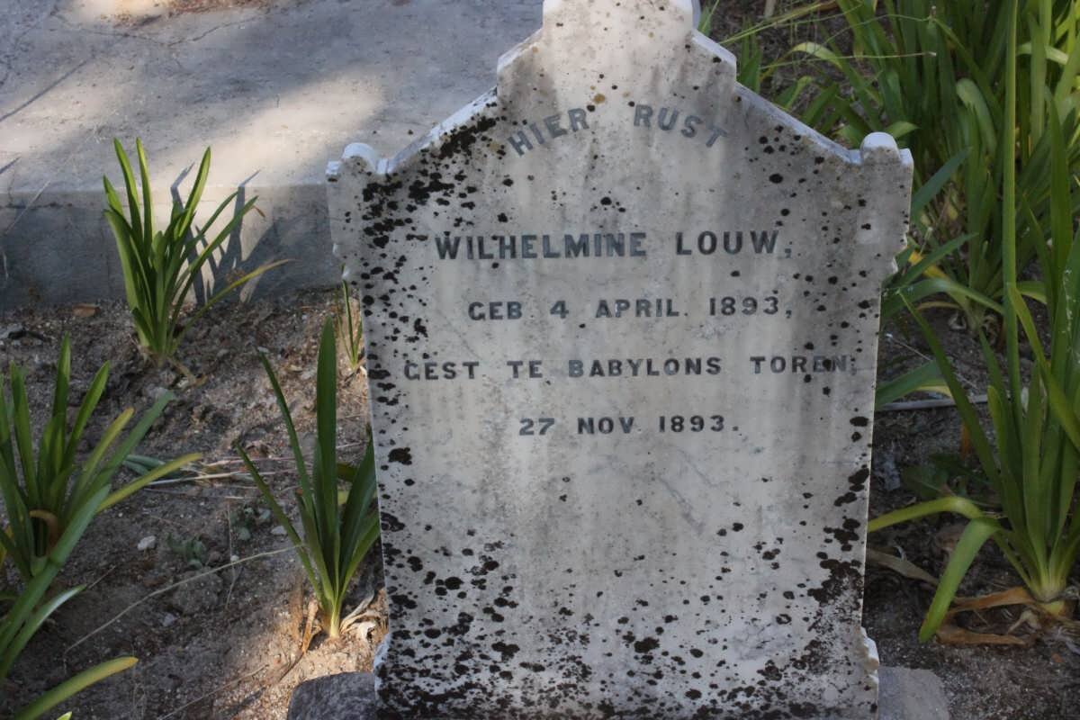 LOUW Wilhelmine 1893-1893