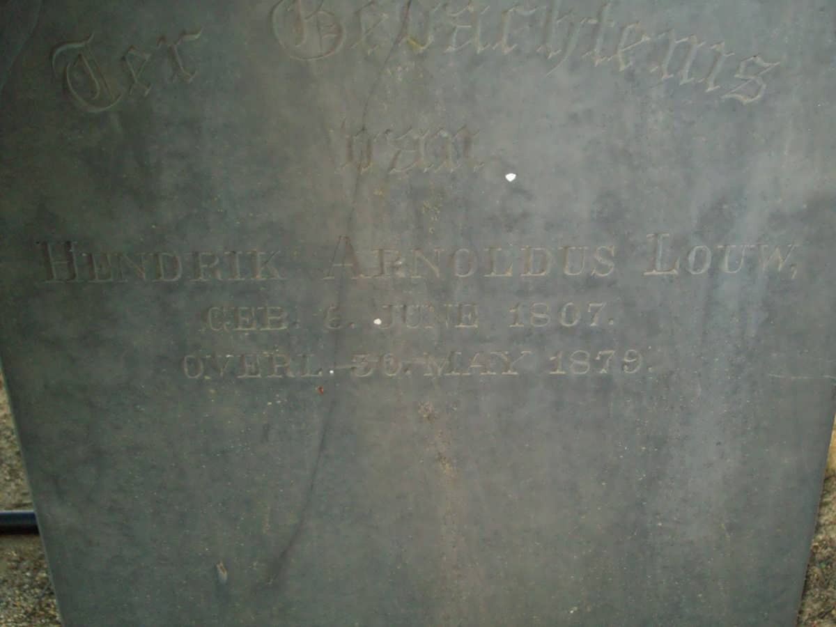 LOUW Hendrik Arnoldus 1807-1879