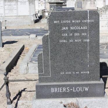 LOUW Jan Nicolaas, Briers 1931-1986