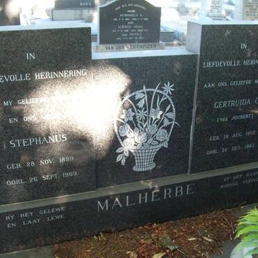 MALHERBE Stephanus 1899-1969 &amp; Gertruida C. JOUBERT 1902-1983