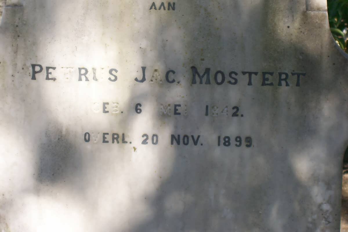 MOSTERT Petrus Jac. 1842-1899