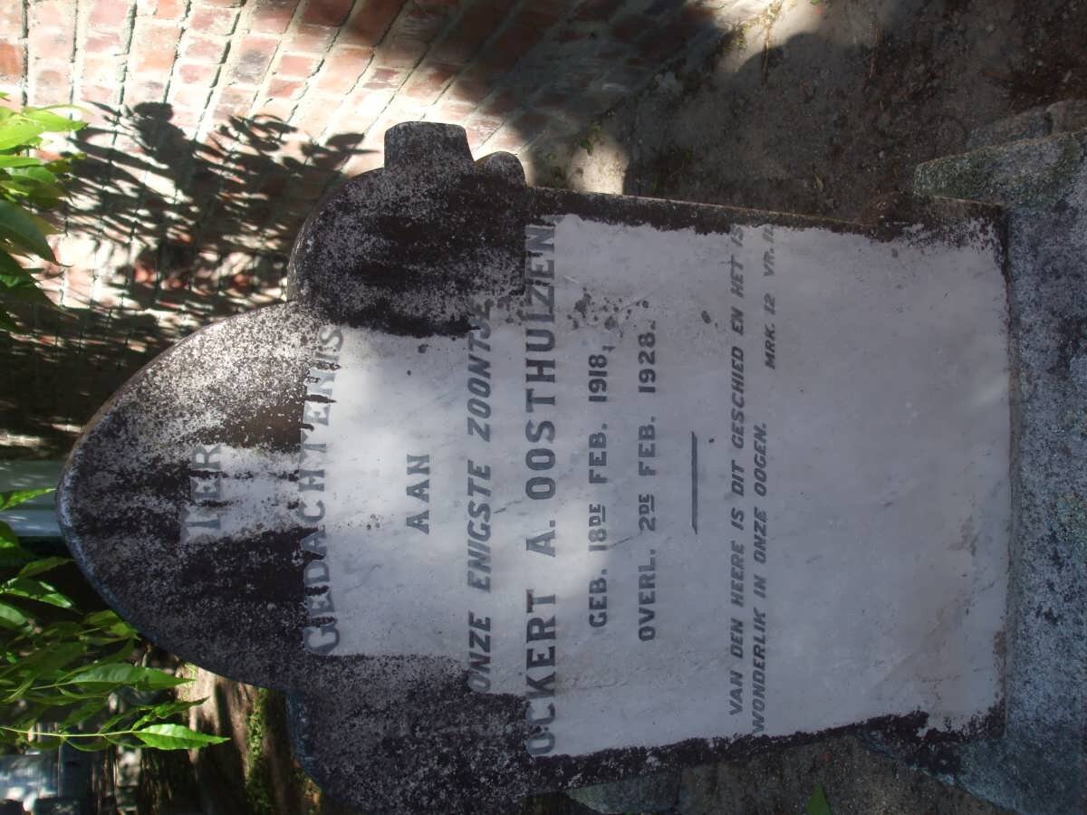 OOSTHUIZEN Ockert A. 1918-1928