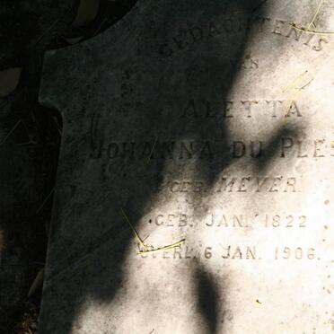 PLESSIS Johanna, du nee MEYER 1822-1906