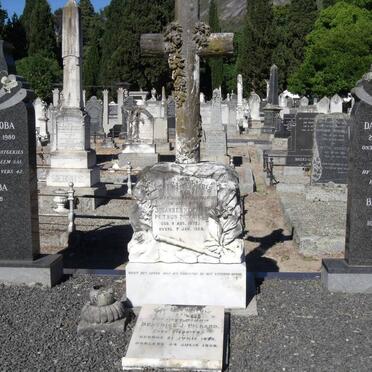 PICKARD Johannes Hendrick Petrus 1872-1922 &amp; Beatrice J. SIEBRITS 1875-1928