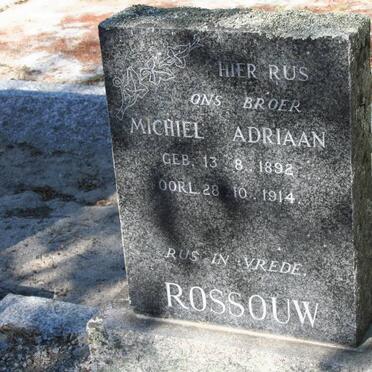ROSSOUW Michiel Adriaan 1892-1914