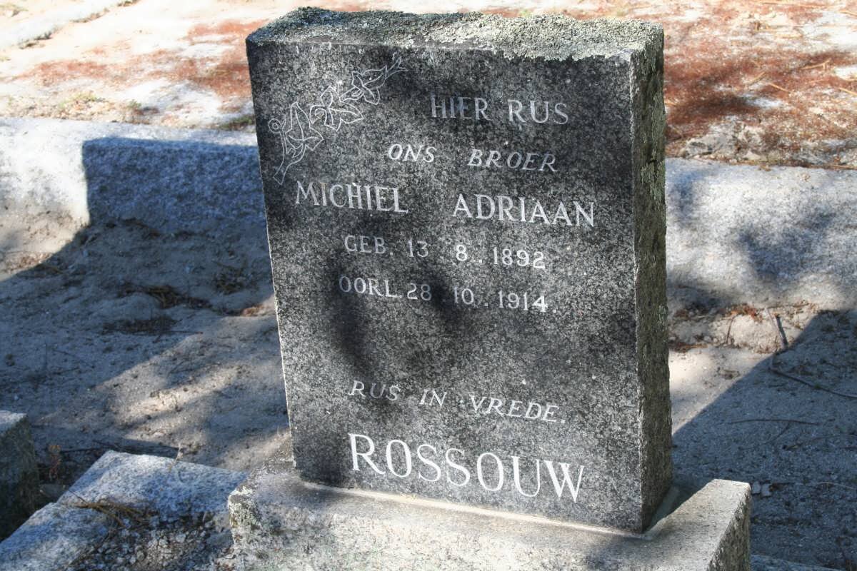ROSSOUW Michiel Adriaan 1892-1914