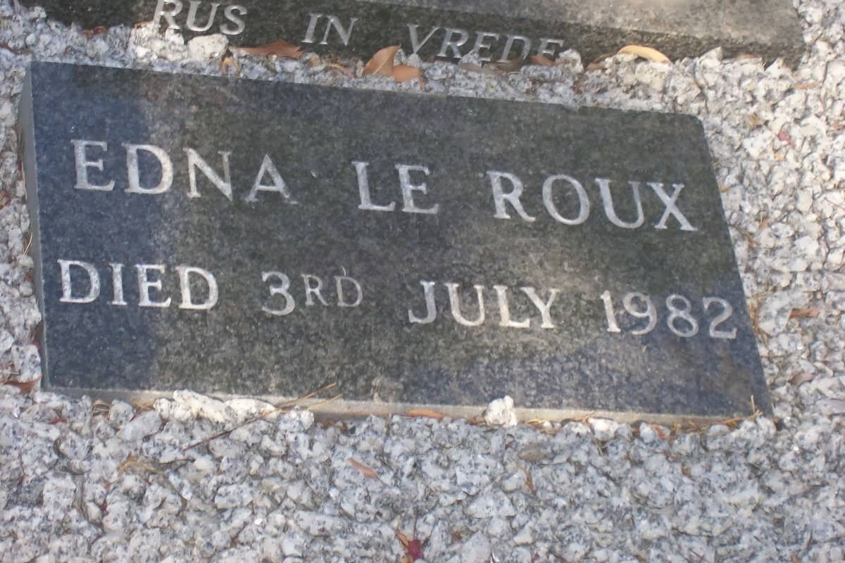ROUX Edna, le -1982