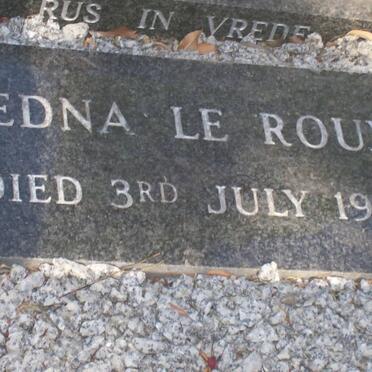ROUX Edna, le -1982