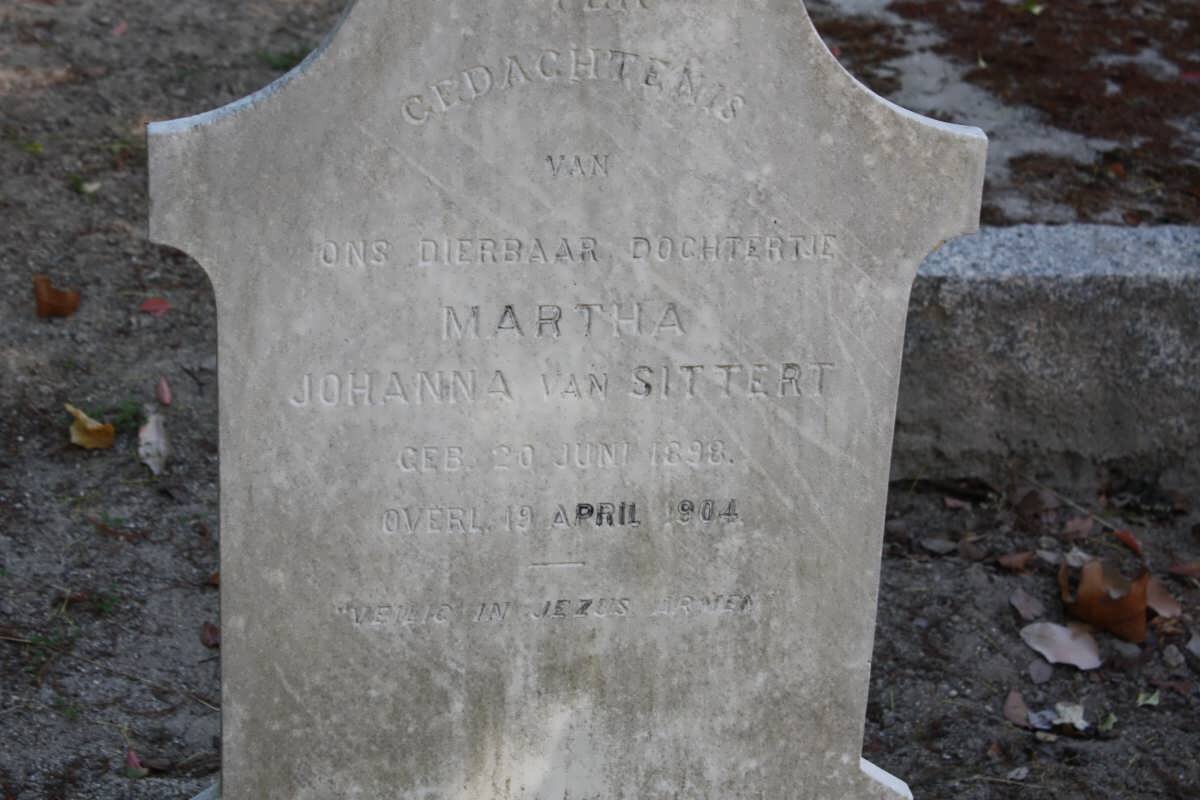 SITTERT Martha Johanna, van 1898-1904