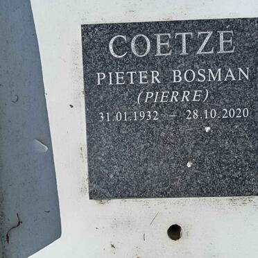 COETZE Pieter Bosman 1932-2020