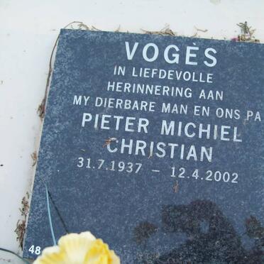 VOGES Pieter Michiel Christian 1937-2002