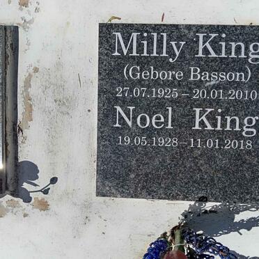 KING Milly nee BASSON 1925-2010 &amp; Noel 1928-2018