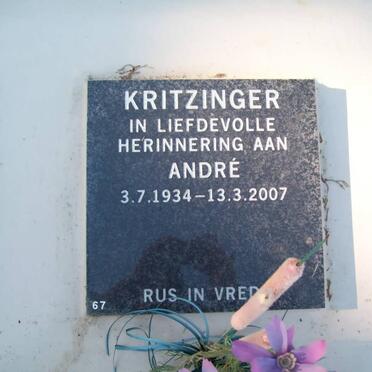 KRITZINGER André 1934-2007