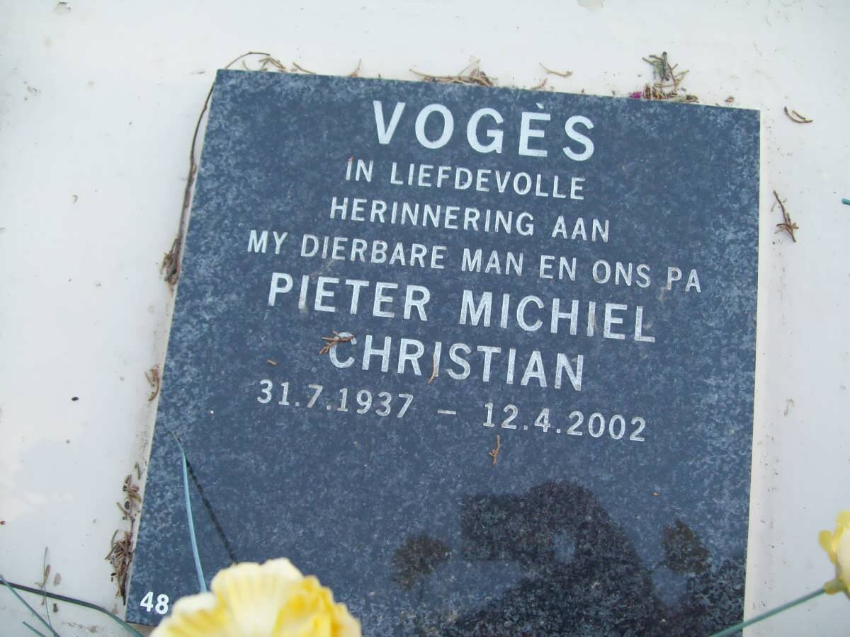 VOGES Pieter Michiel Christian 1937-2002