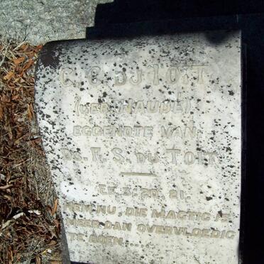 TOIT C.C., du nee NAUDE 