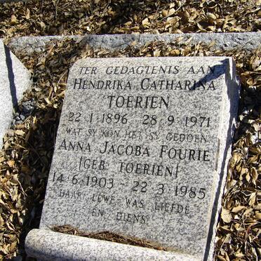 TOERIEN Hendrika Catharina 1896-1971 :: FOURIE Anna Jacoba nee TOERIEN 1903-1985