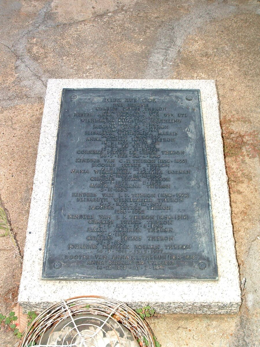 THERON Jacobus Petrus &amp; Susanna Elizabeth DE LEEUW