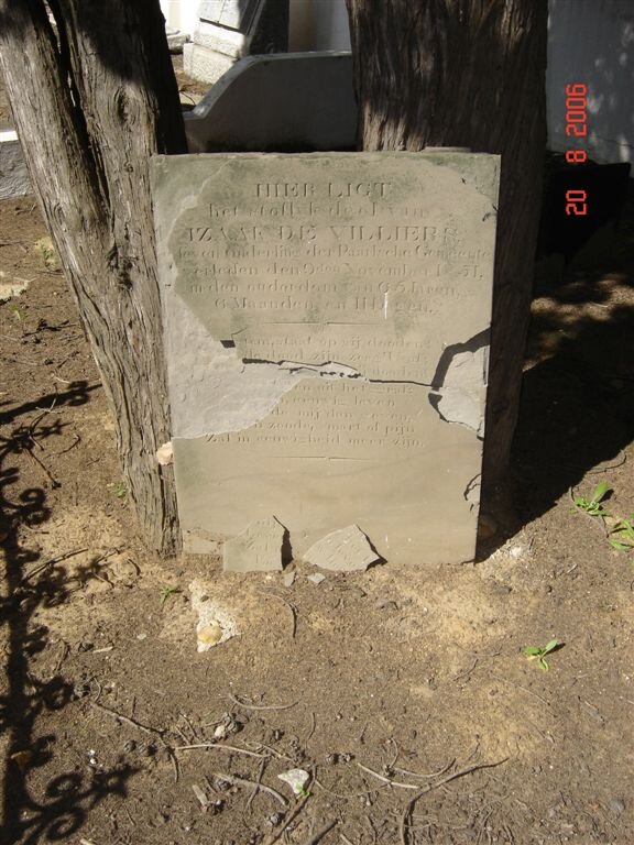 VILLIERS Izaak, de -1851