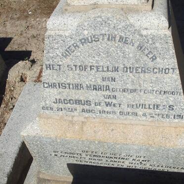 VILLIERS Christina Maria, de 1868-1911