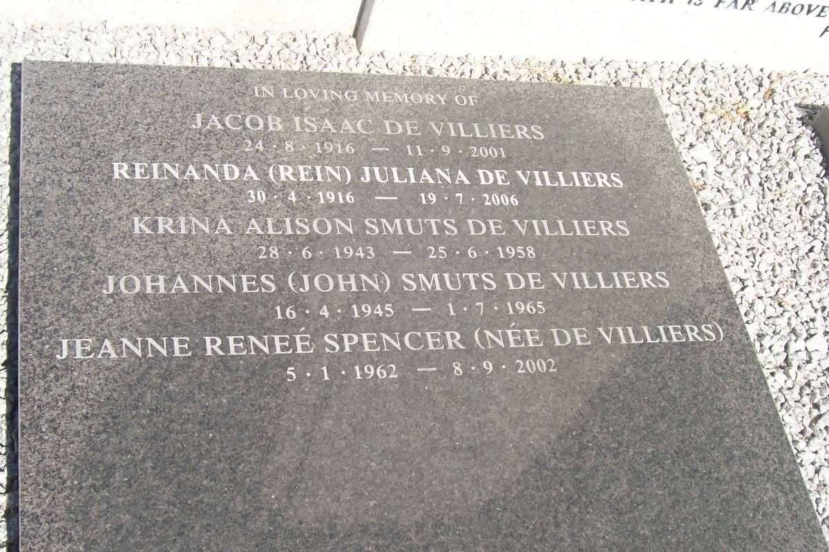 VILLIERS, de :: SPENCER